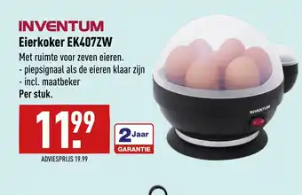 ALDI Inventum Eierkoker Ek407zw aanbieding