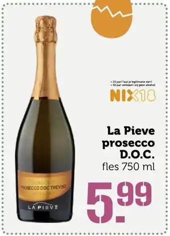 Coop La Pieve prosecco D.O.C. 750 ml aanbieding