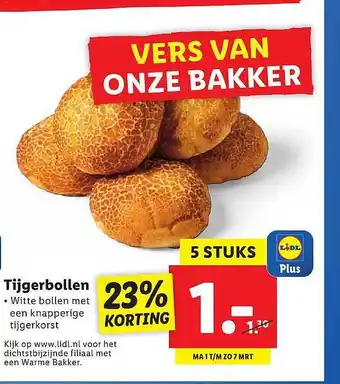 Lidl Tijgerbollen 23% Korting aanbieding