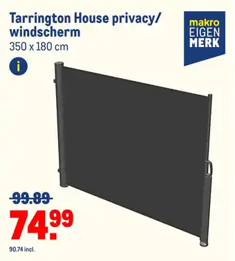 Makro Tarrington House privacy/windscherm 350 x 180 cm aanbieding