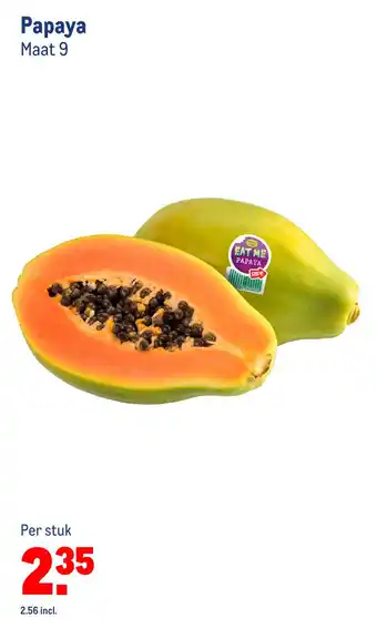 Makro Papaya Maat 9 aanbieding