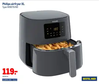 Makro Philips airfryer XL Type HD9270/60 aanbieding