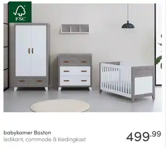 Baby & Tiener Babykamer Boston aanbieding