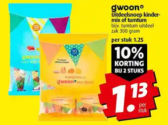 Boni gwoon Uitdeelsnoep kindermix of tumtum aanbieding