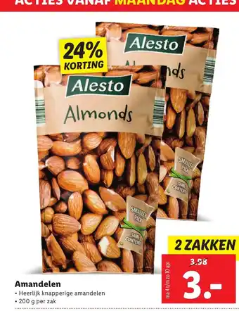 Lidl Alesto Amandelen 200 G aanbieding