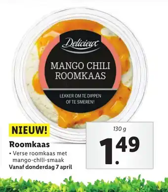 Lidl Roomkaas 130 G aanbieding