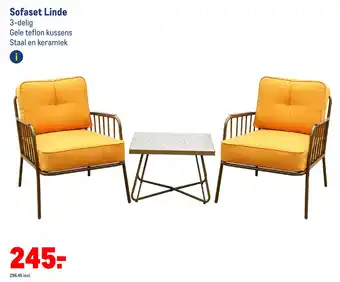 Makro Sofaset Linde aanbieding