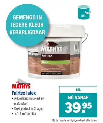 Pontmeyer Mathys Fairtex latex aanbieding