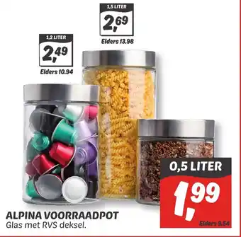 Dekamarkt Alpina voorraadpot aanbieding