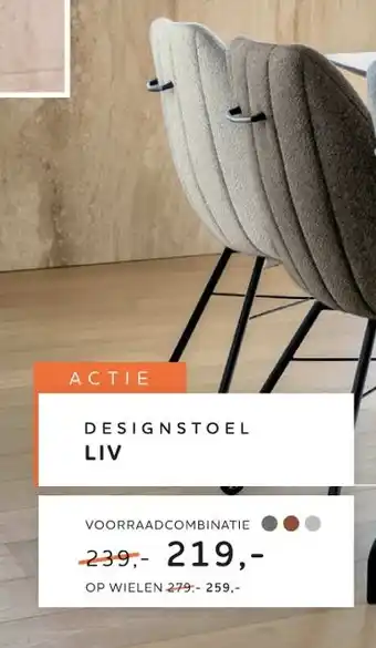 Xooon DESIGNSTOEL LIV aanbieding