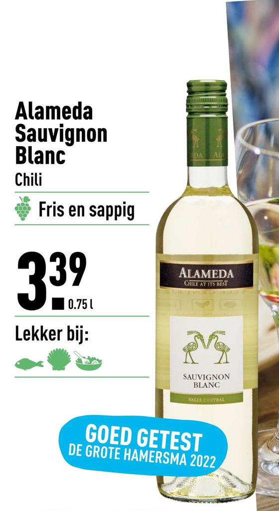 Alameda Sauvignon Blanc Chili aanbieding bij ALDI