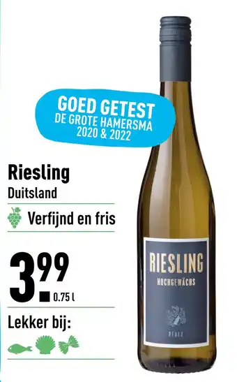 ALDI Riesling Duitsland aanbieding