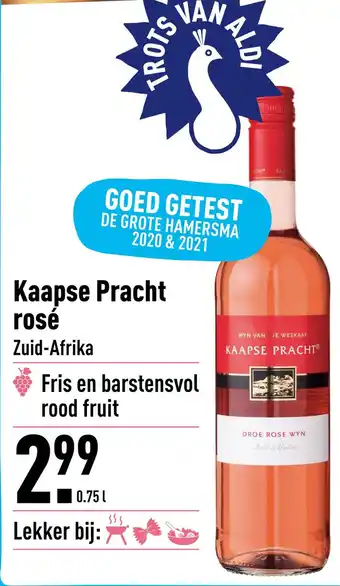 ALDI Kaapse Pracht rosé Zuid-Afrika aanbieding