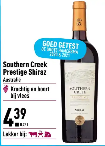 ALDI Southern Creek Prestige Shiraz Australië aanbieding