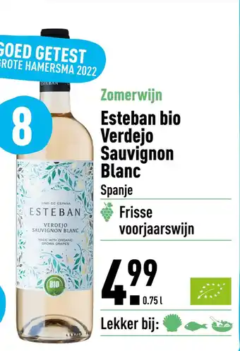 ALDI Esteban bio Verdejo Sauvignon Blanc Spanje aanbieding