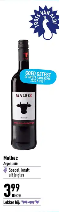 ALDI Malbec Argentinië aanbieding