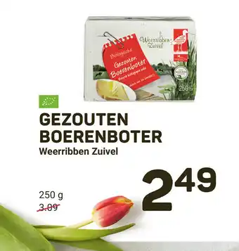 Ekoplaza Gezouten boerenboter Weerribben Zuivel 250 g aanbieding
