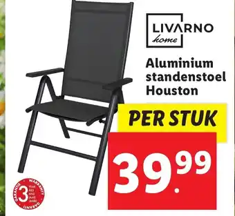 Lidl Aluminium standenstoel houston aanbieding