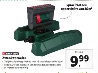 Lidl Parkside Zwenksproeier aanbieding