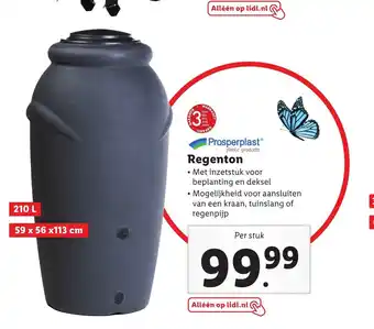 Lidl Regenton 59 x 56 x 113 cm aanbieding