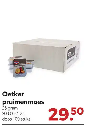 Zegro Oetker pruimenmoes 25g aanbieding