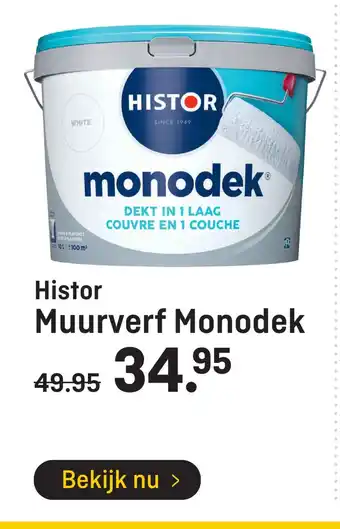 Hubo Histor Muurverf Monodek aanbieding