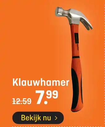 Hubo Klauwhamer aanbieding