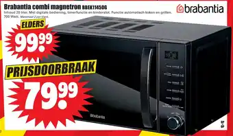 Dirk Brabantia Combi magnetron | BBEK1145DG aanbieding