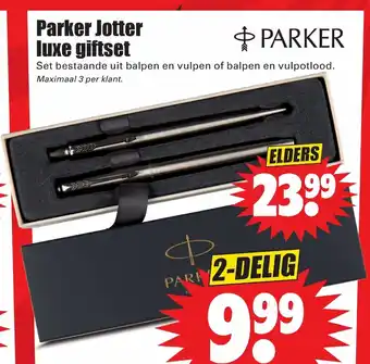 Dirk Parker Jotter luxe giftset aanbieding