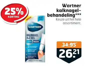 Trekpleister Wartner kalknagel- behandeling aanbieding