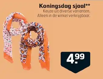 Trekpleister Koningsdag sjaal aanbieding