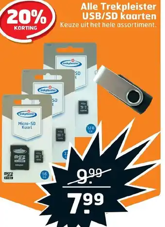 Trekpleister Alle Trekpleister USB/SD kaarten aanbieding
