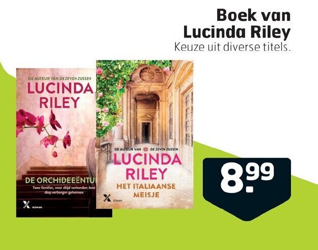 Boek van Lucinda Riley aanbieding bij Trekpleister