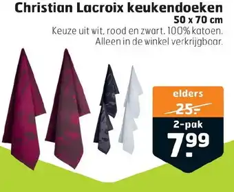 Trekpleister Christian Lacroix keukendoeken 50 x 70 cm aanbieding