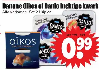 Dirk Danone oikos of Danio Luchtige kwark aanbieding