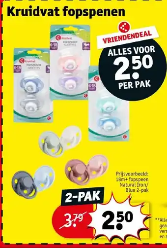 Kruidvat Fopspenen aanbieding