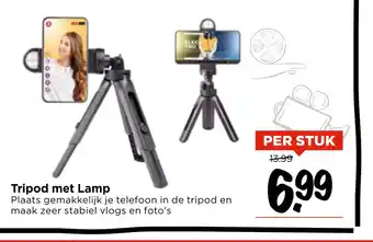 Vomar Voordeelmarkt Tripod met Lamp aanbieding