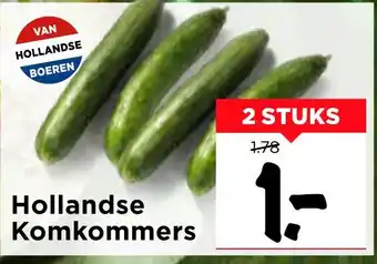 Vomar Voordeelmarkt Hollandse Komkommers aanbieding