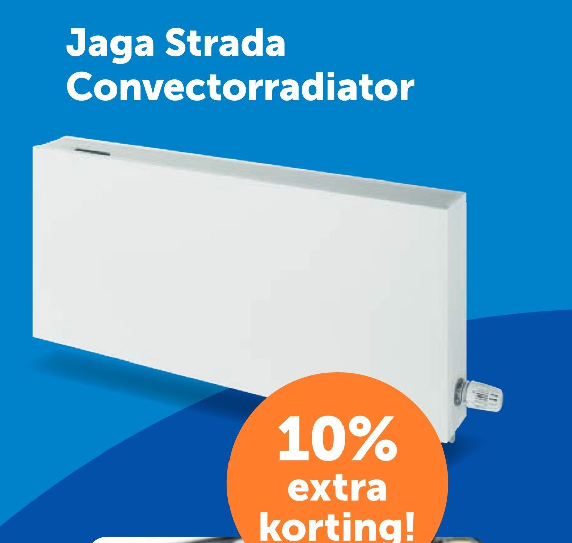 Jaga Strada Convectorradiator aanbieding bij Warmteservice