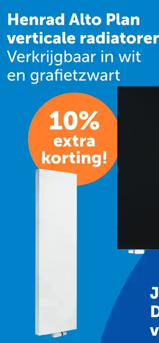 Warmteservice Henrad Alto Plan verticale radiatoren aanbieding