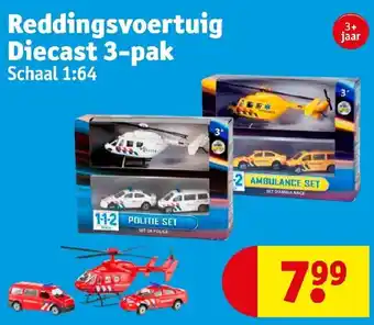 Kruidvat Reddingsvoertuig Diecast 3-pak aanbieding