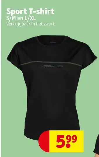 Kruidvat Sport T-shirt S/M en L/XL aanbieding