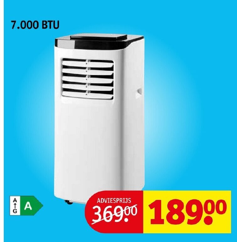 Mobiele airco's 7.000 BTU aanbieding bij Kruidvat Mobiele airco's 7.000 BTU aanbieding bij Kruidvat