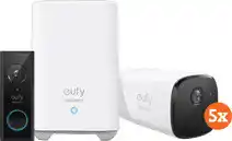 Coolblue Eufy by Anker Eufycam 2 5-Pack + Video Doorbell Battery aanbieding