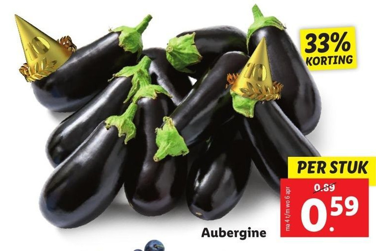 Aubergine aanbieding bij Lidl