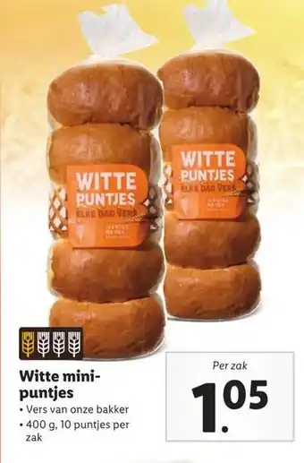 Lidl Witte mini-puntjes aanbieding