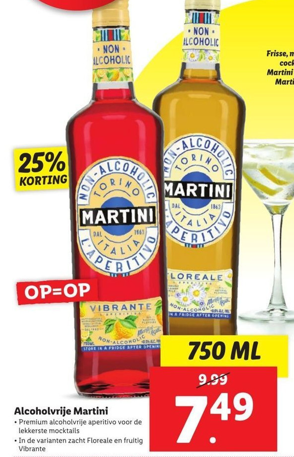 Alcoholvrije Martini aanbieding bij Lidl