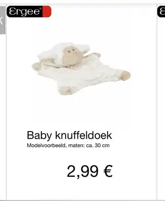 Kik Baby knuffeldoek 30 cm aanbieding