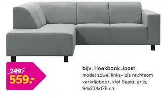 Leen Bakker Hoekbank joost 94x234x175 cm aanbieding