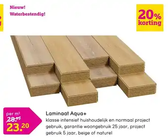 Leen Bakker Laminaat aqua+ aanbieding